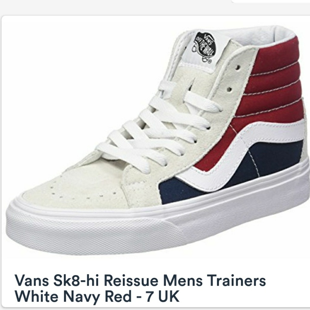 Vans sk8-hi Unisex red/white/navy